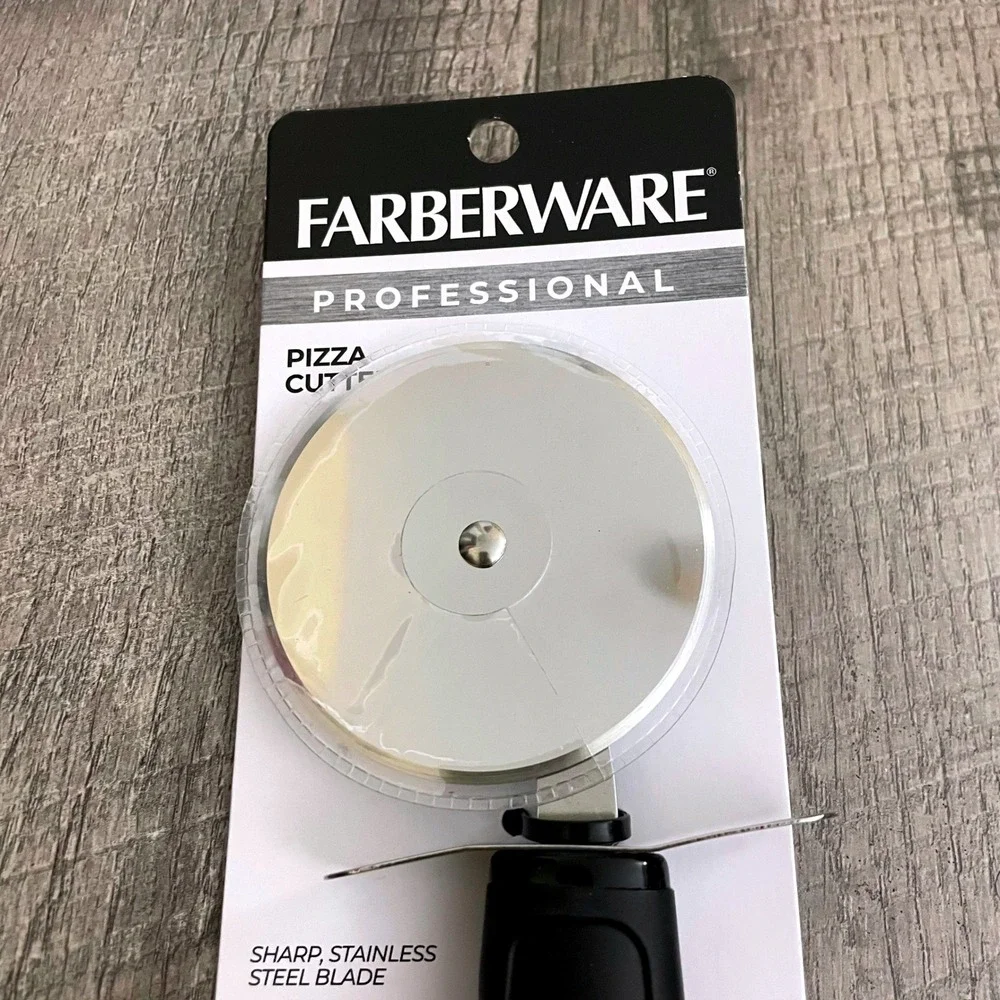 Farberware Professional Pizza Cutter Stainless Steel Blade Black Handle 5258365